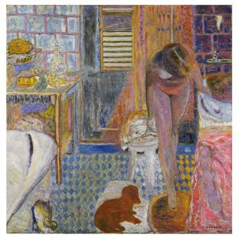 Legendarte - Cuadro Lienzo, Impresión Digital - Le Cabinet De Toilette - Pierre Bonnard - Decoración Pared Cm. 60x60