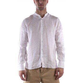 Sl56 Camisa manga larga Coreana Lino para hombre