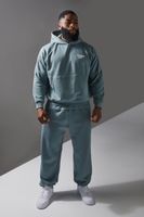 sudadera recta con capucha y estampado training dept verde