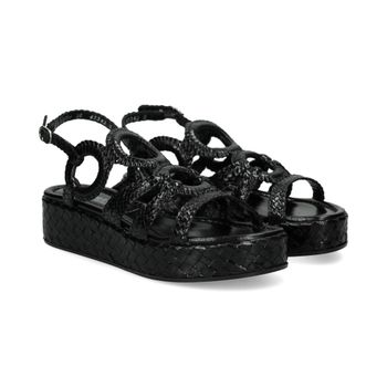 Pons Quintana Sandalias Con Plataforma Mujer - Negro Talla 40