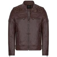 basicsmore cazadora de cuero chaquetas abrigos-hombres para hombre