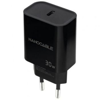 Cargador Nanocable 10.10.2010 USB-C 30W Power Delivery compacto negro