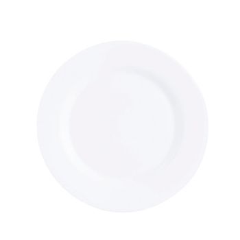 Set 6 Platos Llanos Opal 27,5cm Arcoroc Intensity White - Blanco Apto Microondas