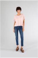 camiseta de viscosa con cuello redondo pink
