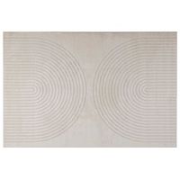 alfombras de area galati crema 200 x 140 cm poliester