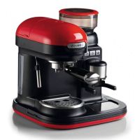 ariete moderna cafetera expreso 15 bares 1080w rojonegro