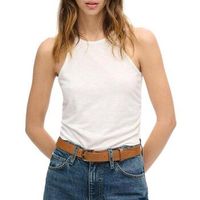 superdry camiseta tirantes ruched para mujer