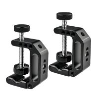 lanxire 2 piezas abrazadera c universal rosca 14 38 abrazadera escritorio resistente para mic monitor lcd webcam estudio