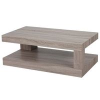 mesa de centro mesa de salon 40x110x60 cm mdf aspecto roble oscuro 040008427