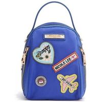 nicole lee bolso de mano bolso multiusos con parches de colores azul para mujer