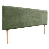 dhome cabecero de pana liso 150x115 con patas camas 150160 - verde selva