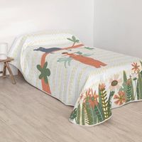 colcha jungle life 200x260 cm cama 105