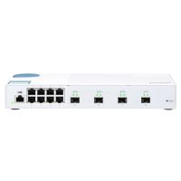 qnap qsw-m408s switch gestionado 8 puertos rj45 gigabit  4 puertos sfp