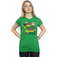 elf camiseta christmas cheer para mujer