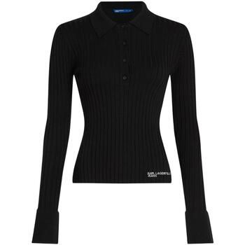 Karl Lagerfeld Camiseta manga larga KLJ Ls Knitted Polo B1W18026 para mujer