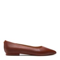 ralph lauren bailarinas de cuero marron 802862706002-polo tan