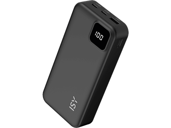 Powerbank - ISY IPP 20001, 20000 mAh, 2x USB-C, 1x USB-A, Negro