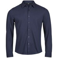 tee jays camisa manga larga luxury para hombre