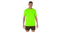 camiseta de manga corta asics core verde para hombre