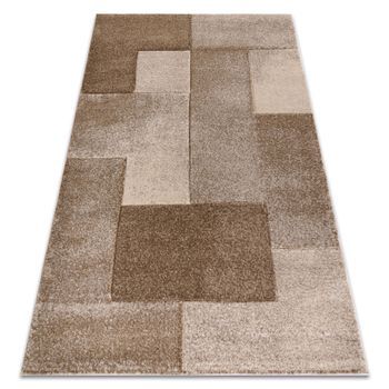 Alfombra Arcana 1665 – Beige Geométrica, Moderna 80x150 Cm