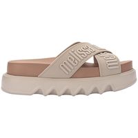 melissa sandalias cross m lover platform - beigebrown para mujer
