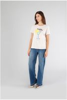 camiseta con texto y estampado sabor a sol plaster s