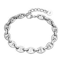 pulsera de mujer con eslabones de cadena de ancla de acero inoxidable