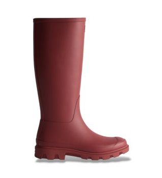 Hunter para mujer. FRU0001251 Botas Altas Downpour burdeos (40), Plano, Ninguno, Casual, Granate, PVC