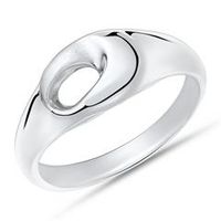 anillo rodiado plata 925 parcialmente matizado
