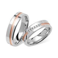 alianzas de plata rosa
