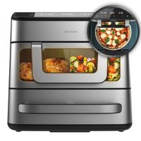 cecotec freidora de aire y horno - air fryer 18l cecofry foodcourt 18000 4pizza 2700w horno 12 temp max 230c