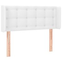 cabecero accesorio para dormir mueble dormitorio con borde lateral acolchado 103 x 16 x 7888 cm sintetico blanco tdl0205801