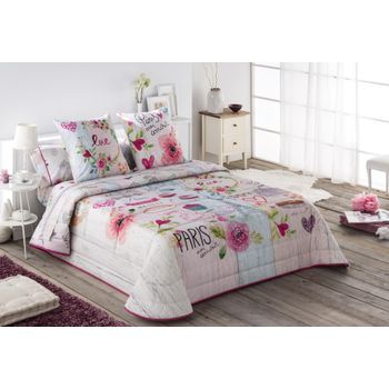 Colcha Bouti Modelo Cookie Jvr 205x270 Para Cama 105 Cm.
