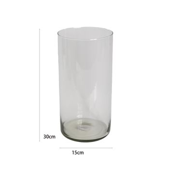 Poenia Arte Floral - Jarrón Cilindro 15D 30H - REF 8435525700654 - Decorativo y Elegante
