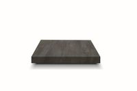 mesa de centro de madera acabado acero base negraconvertible 120x80