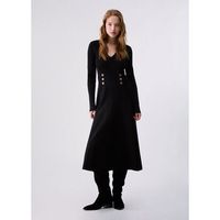 liu jo vestidos vestido midi de punto para mujer