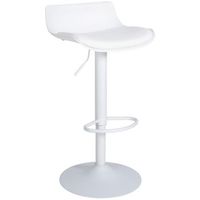 taburete de bar aveiro imitacion cuero simil cuero blanco 44x43x69 cm clp