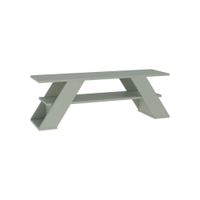 mueble de tv 3 estantes  l120 cm - verde