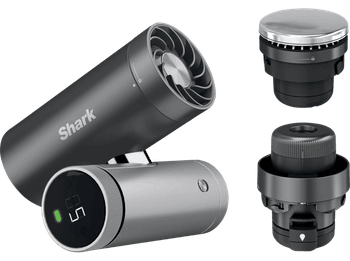 Mini ventilador - Shark FA022EU, 15 W, 10 velocidades, Negro
