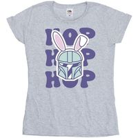 disney camiseta manga larga the mandalorian hop into easter para mujer