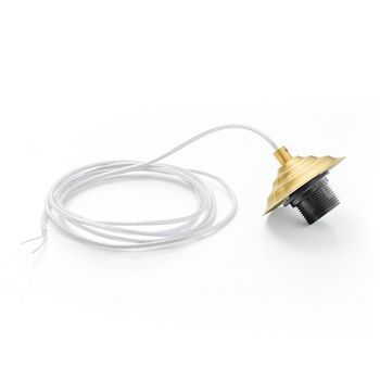 Portalámparas Alice De Latón Con Cable Transparente Para Lámparas Colgantes 1xe27 Max 1x60w Ip20 - Longitud Máx 3 Metros