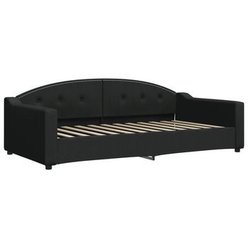 Sofá Cama Sin Colchón Tela Negro 100x200 Cm Vidaxl