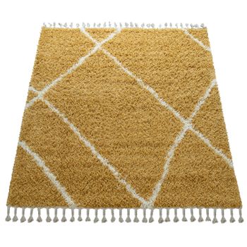 Alfombra Helinia amarillo 140x200 cm