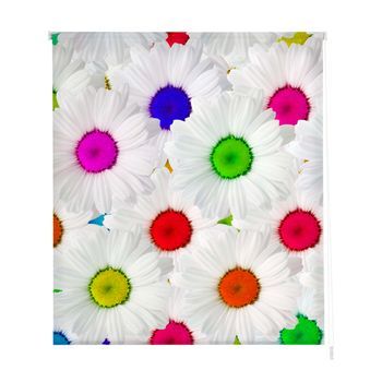 Estoralis - Estor Enrollable Translucido | Estampado Flores | 130 X 180 Cm (ancho/alto) Tamaño Tela 127 X 175 Cm | F-835 Unico