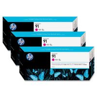 hp 91 magenta original ink cartridge with vivera ink 3 pack
