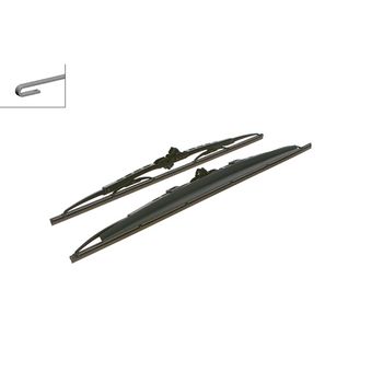 Super Plus Universal Wiper Blade Set Sp22/19S With Spoiler On Rh Side