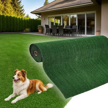 Rollo De Césped Artificial Barato Exterior Jardín Terraza Mascotas – [7mm Ancho 2m X25mt Largo]-2x25 Mt