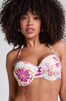 Hunkemöller Top de bikini preformado con aros Ayanna Blanco