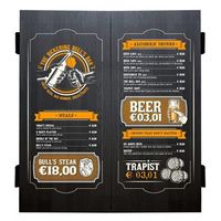 armario bulls beer menu deluxe cabinet wood black 67209