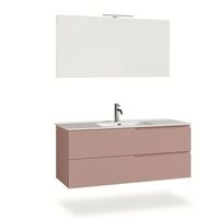 composicion bano 4 piezas venere rosa empolvado en mdf